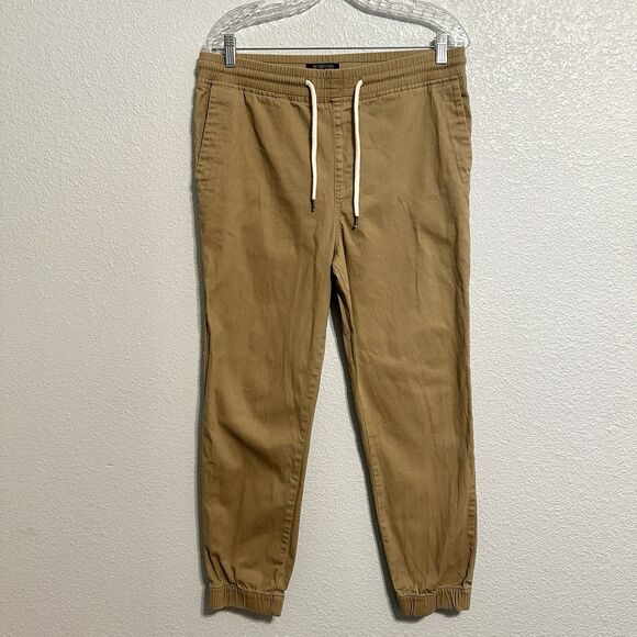 Elwood Other - Elwood Joggers Pants Mens Size Medium Tan Khaki Drawstring Pockets Tapered
